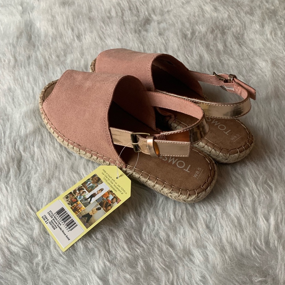 NIB TOMS Clara Espadrille Slingback Sandal - Picture 4 of 8
